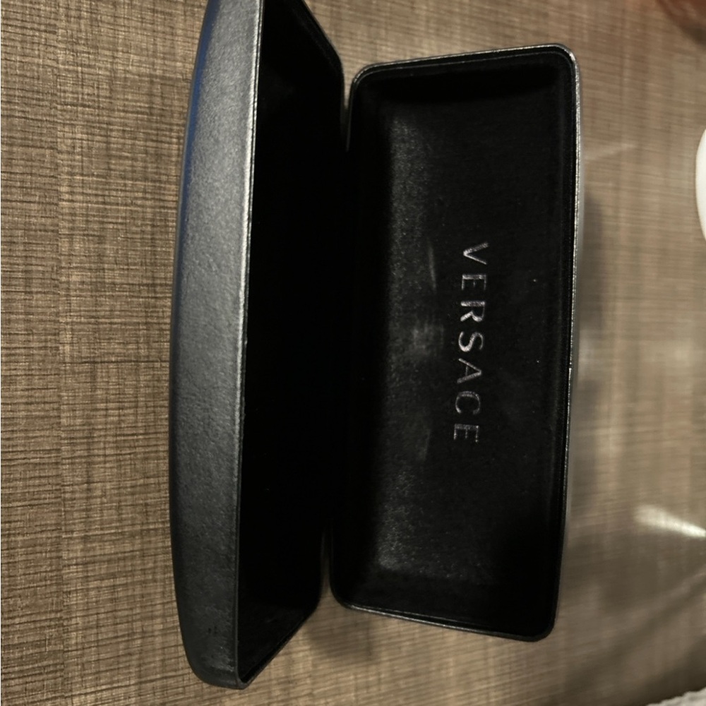 Versace Black and Gold Eyeglass Case - Picture 2 of 7